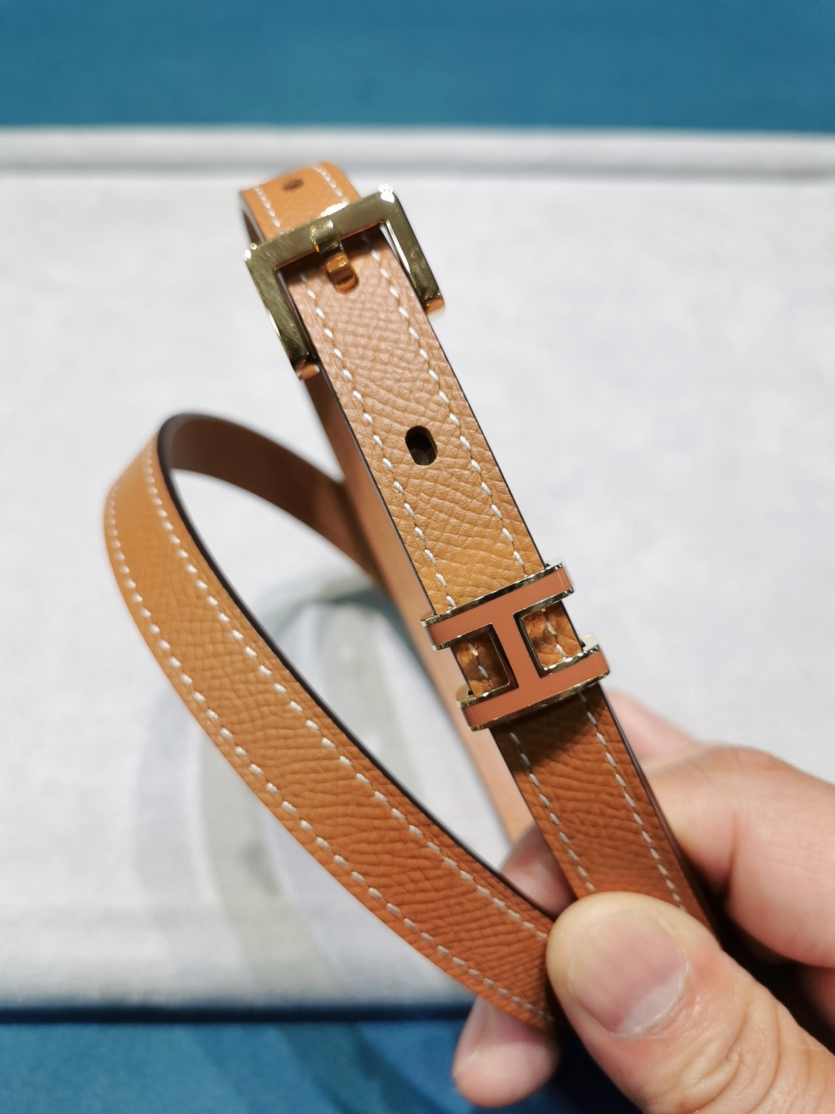Hermès Female Leather Belt Cow Leather S-m