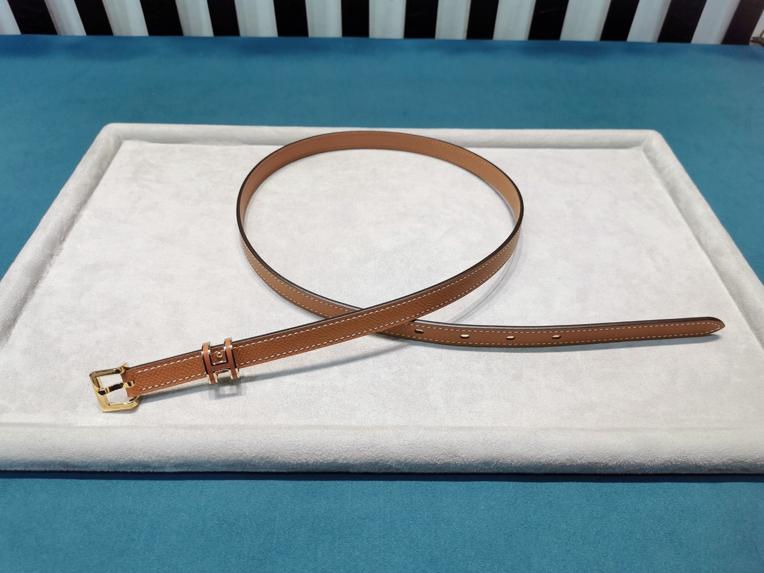 Hermès Female Leather Belt Cow Leather S-m