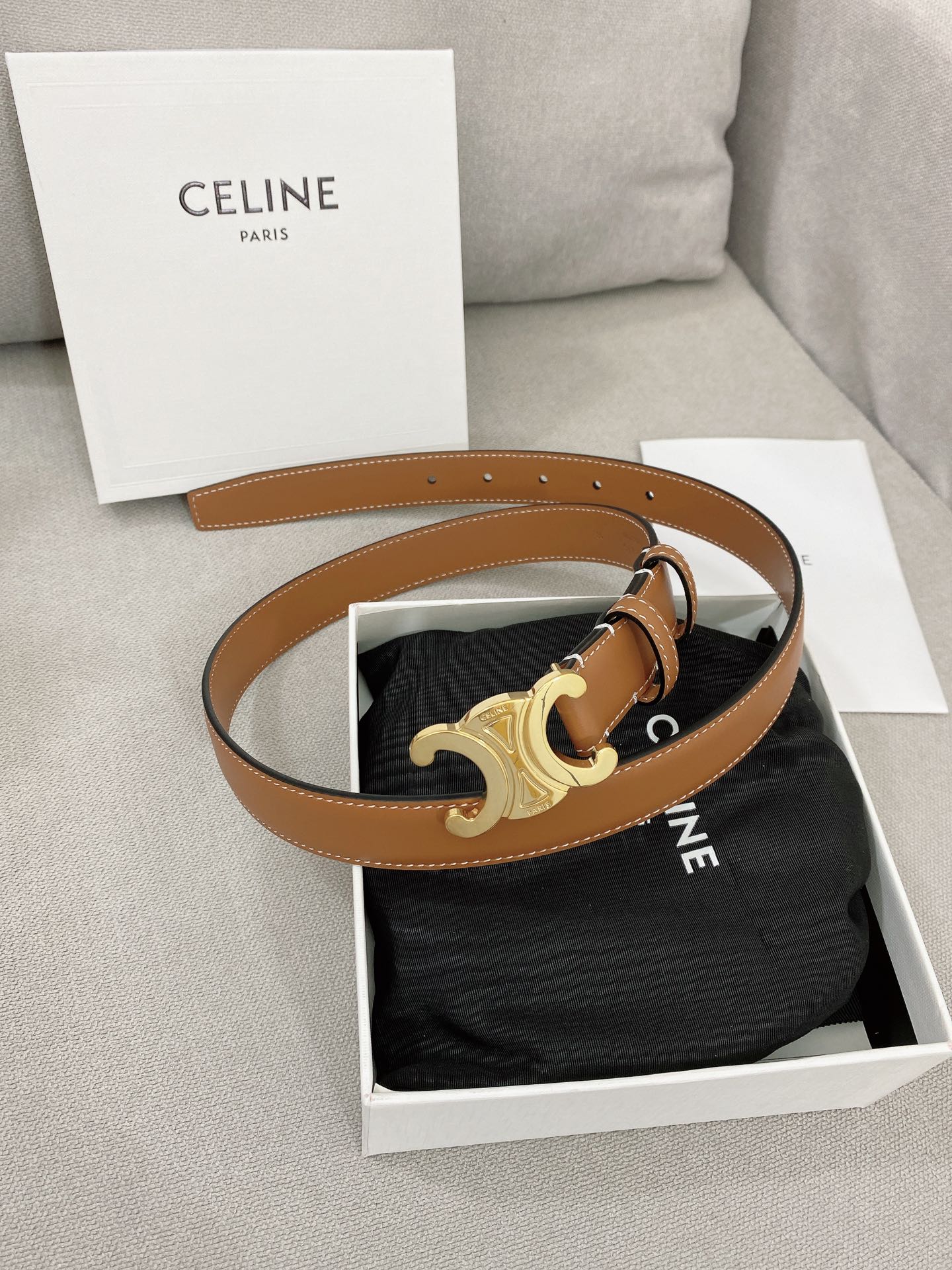 Celine Female Basic Belt Cow Leather M-l