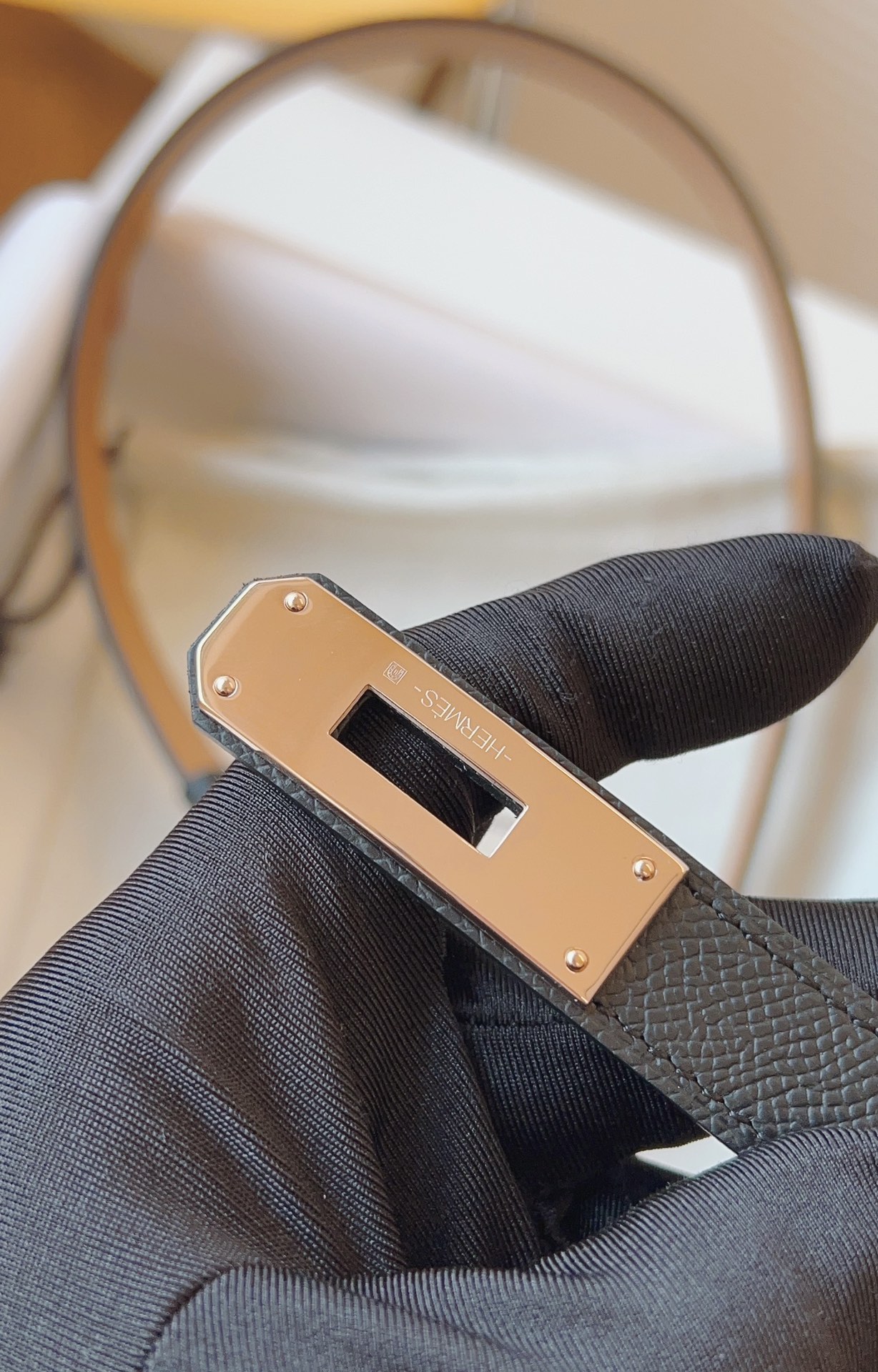 Hermès Female Leather Belt Cow Leather 18mm-s-m-l