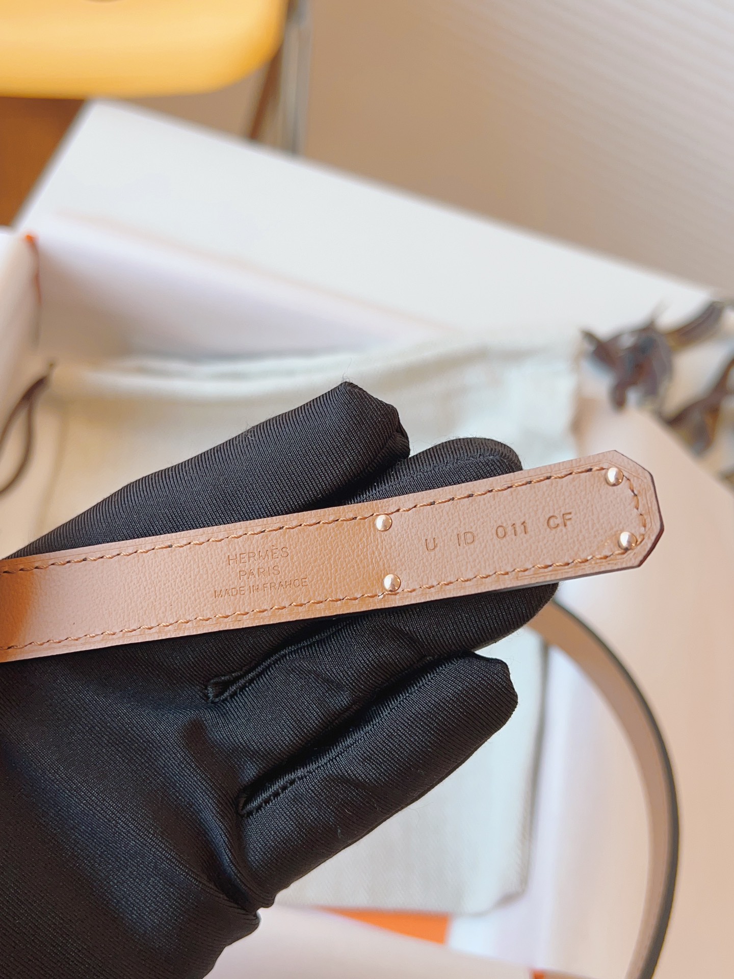 Hermès Female Leather Belt Cow Leather 18mm-s-m-l
