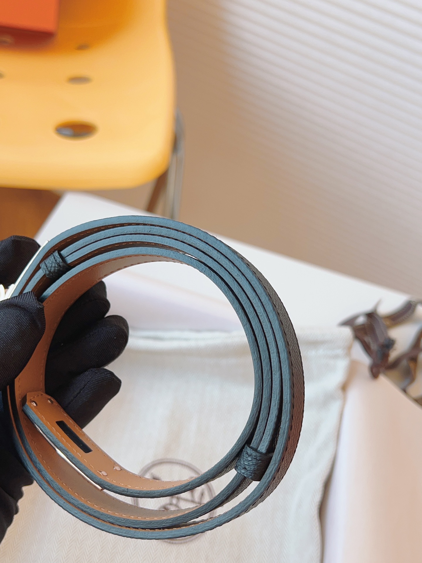 Hermès Female Leather Belt Cow Leather 18mm-s-m-l