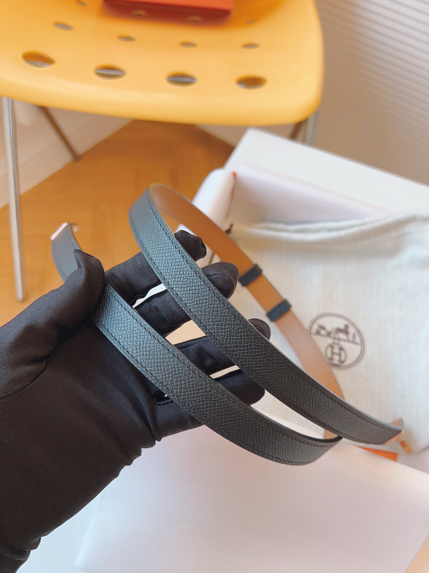 Hermès Female Leather Belt Cow Leather 18mm-s-m-l