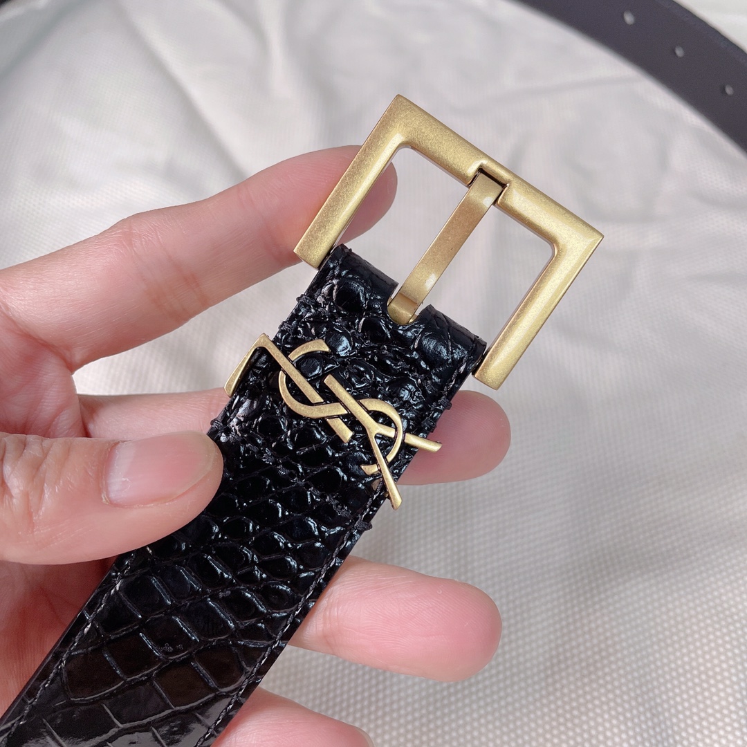 Female Leather Belt Top Grain Leather M