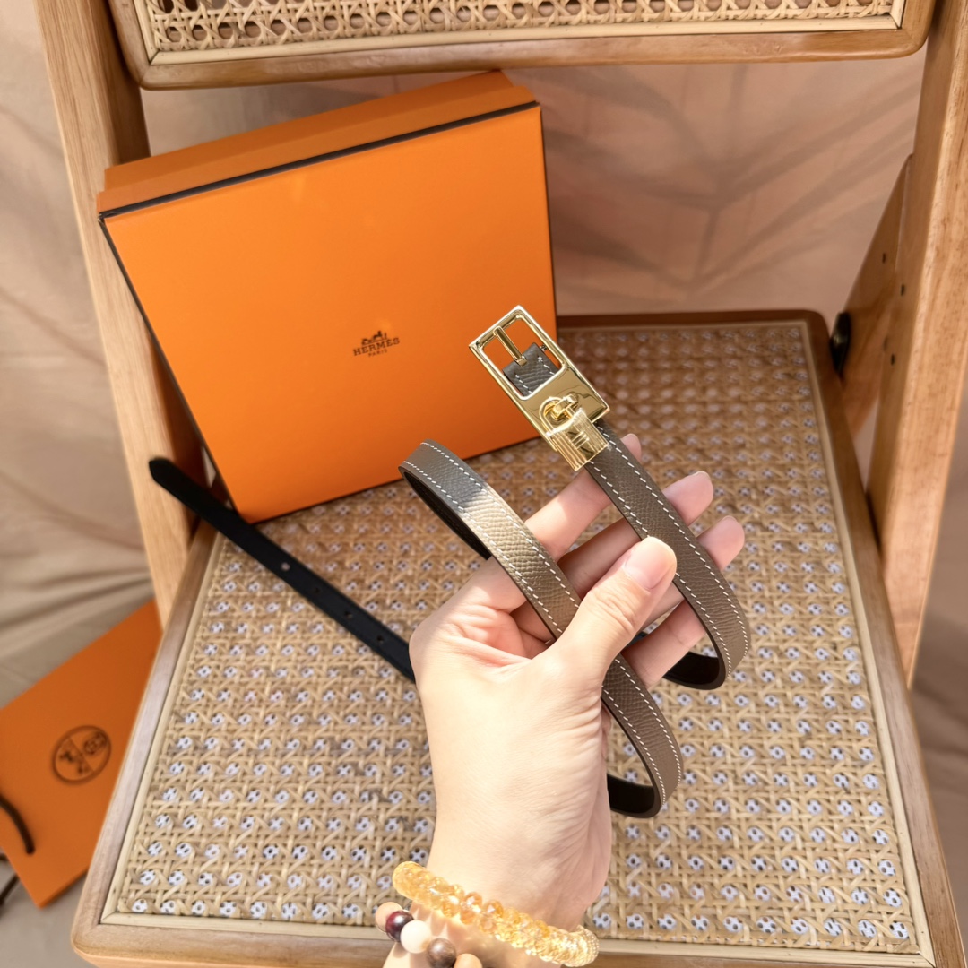 Hermès Female Leather Belt Cow Leather S-m