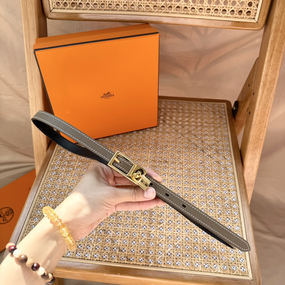 Hermès Female Leather Belt Cow Leather S-m