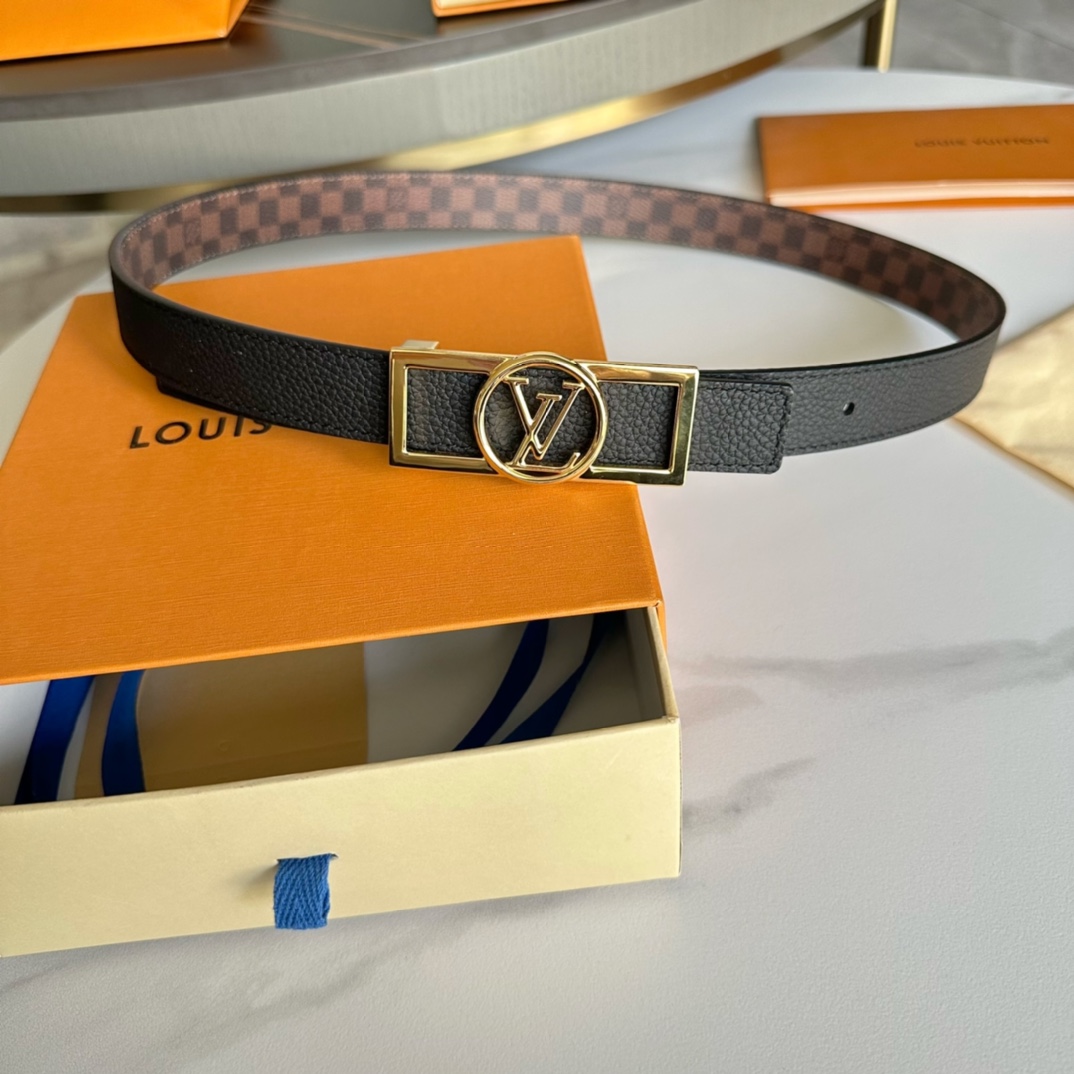 Louis Vuitton Female Basic Belt Cow Leather L