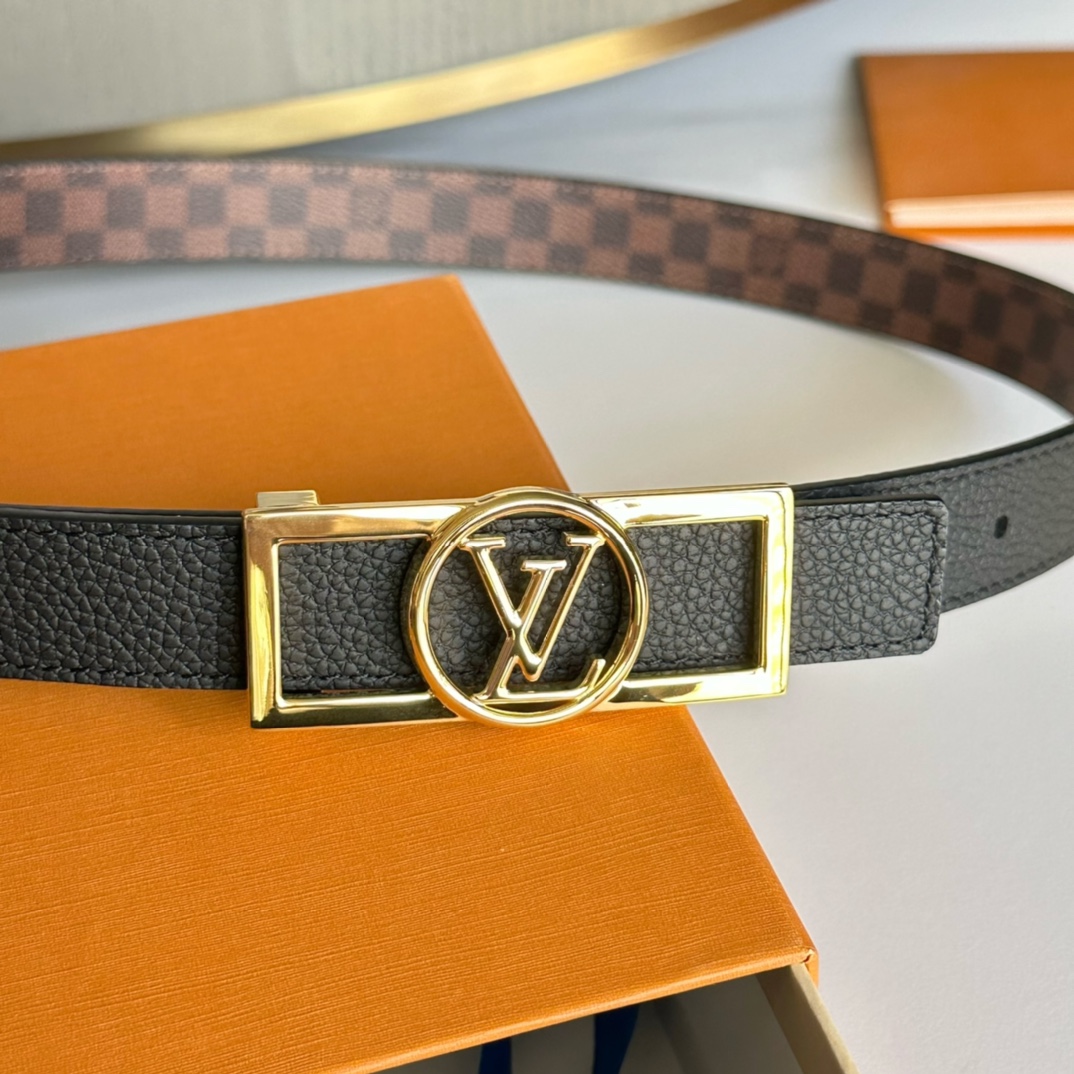 Louis Vuitton Female Basic Belt Cow Leather L