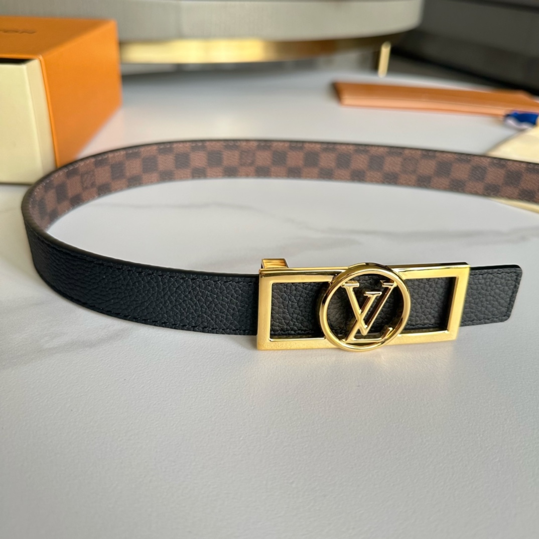 Louis Vuitton Female Basic Belt Cow Leather L