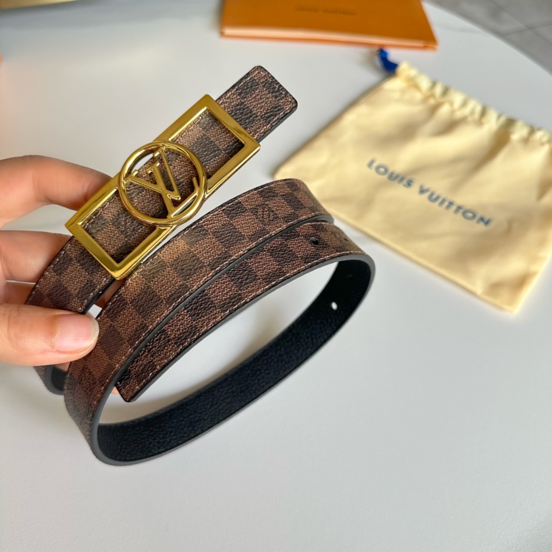 Louis Vuitton Female Basic Belt Cow Leather L