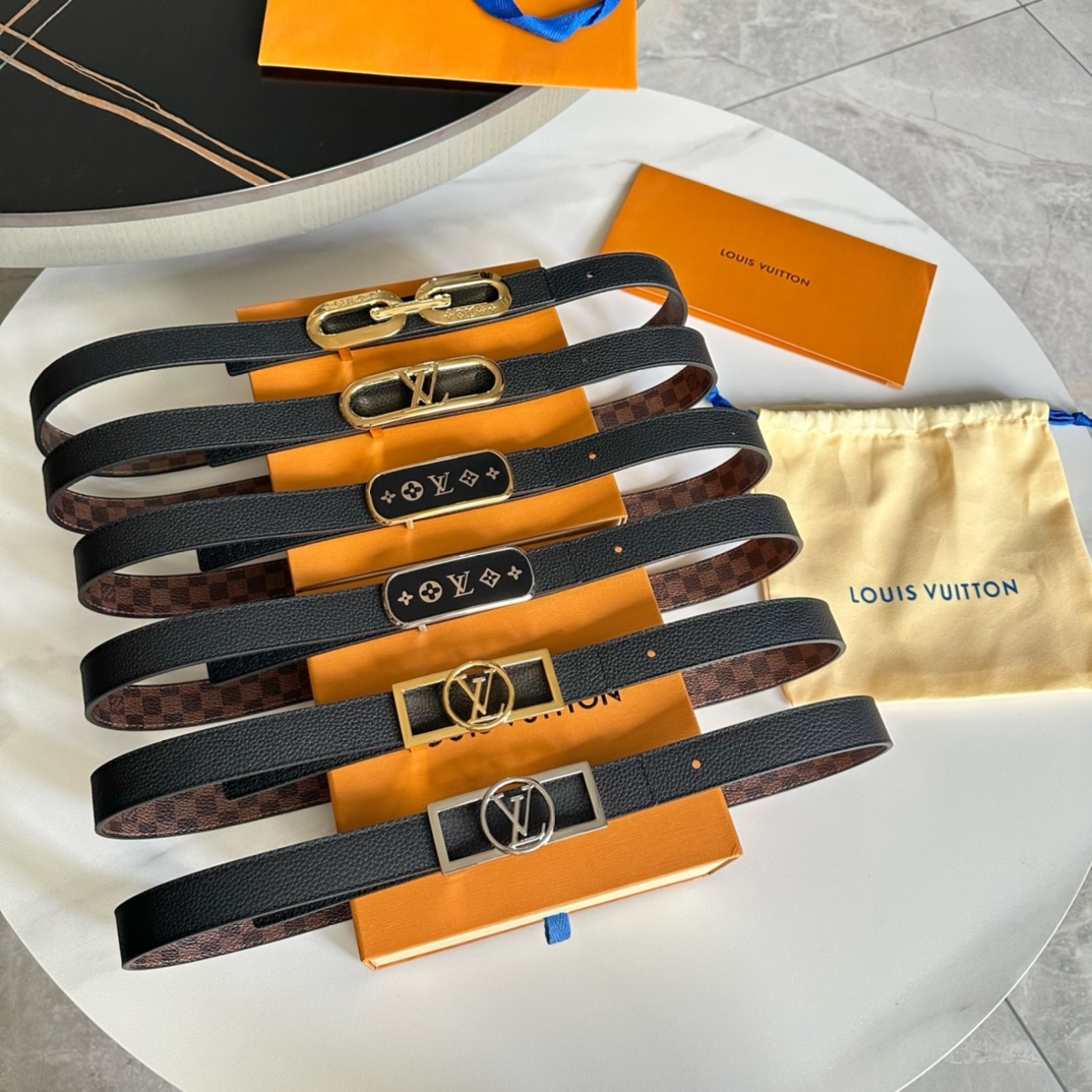 Louis Vuitton Female Basic Belt Cow Leather L