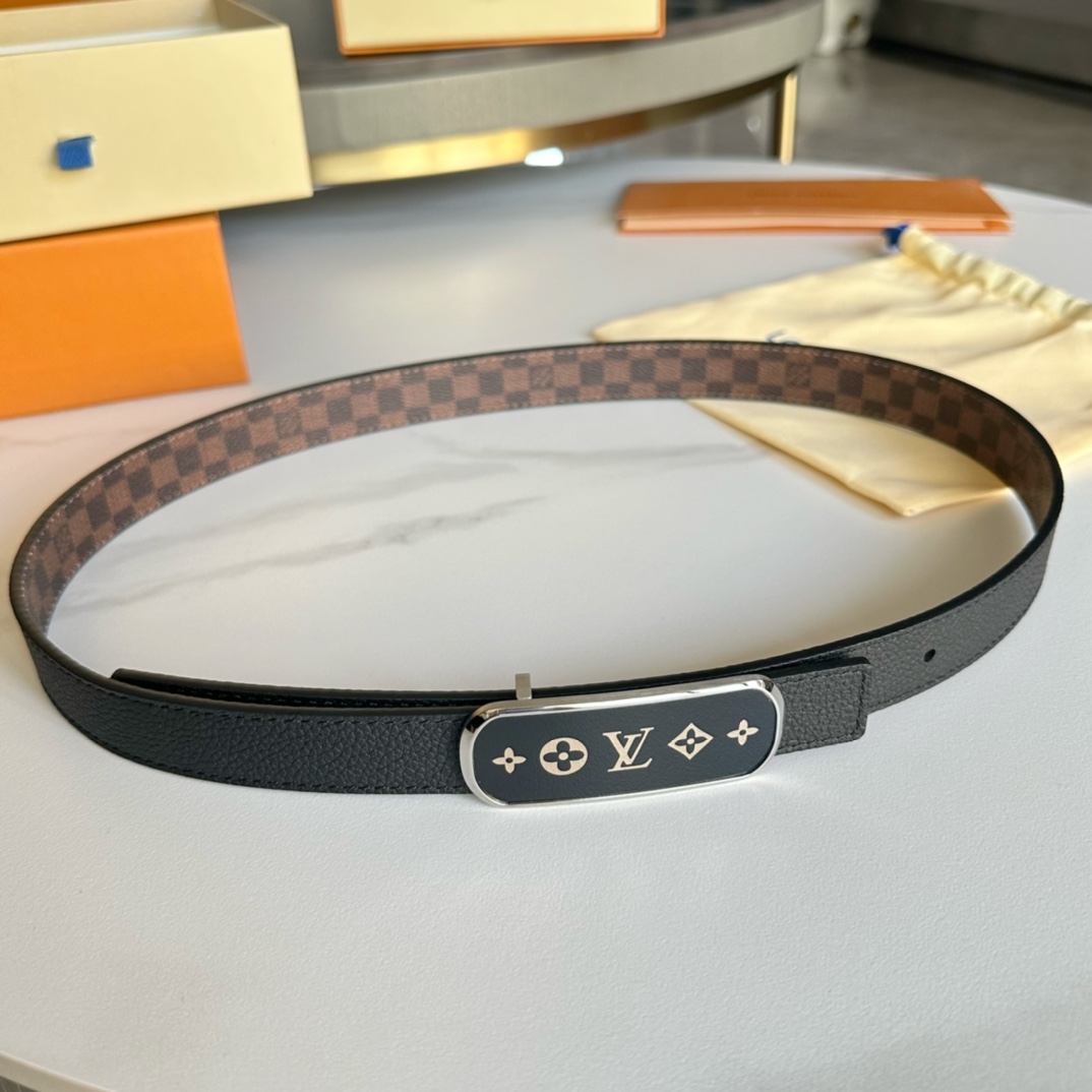 Louis Vuitton Female Basic Belt Cow Leather L