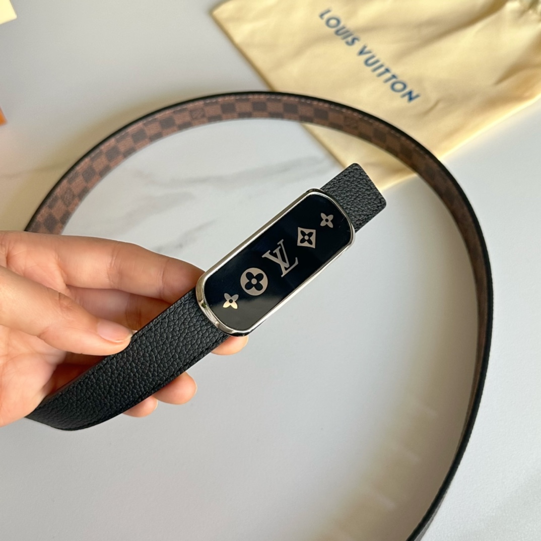 Louis Vuitton Female Basic Belt Cow Leather L