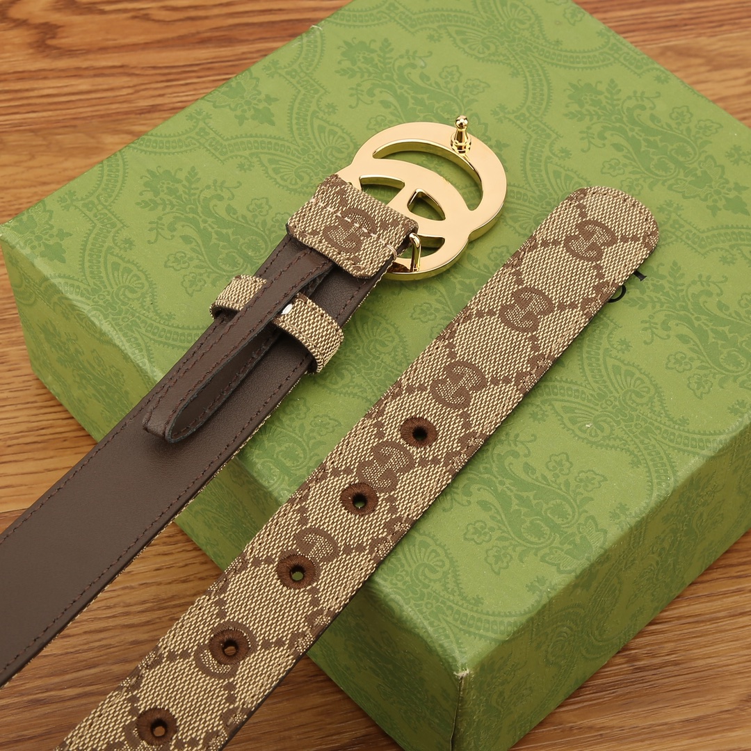 Gucci Female Basic Belt Canvas Brown