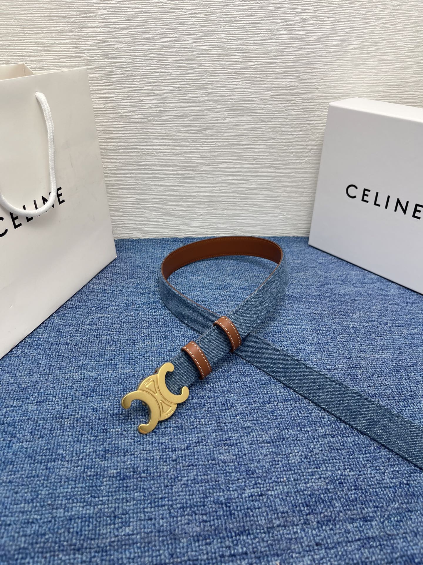 Celine Female Leather Belt Cow Leather Silver Adjustable M