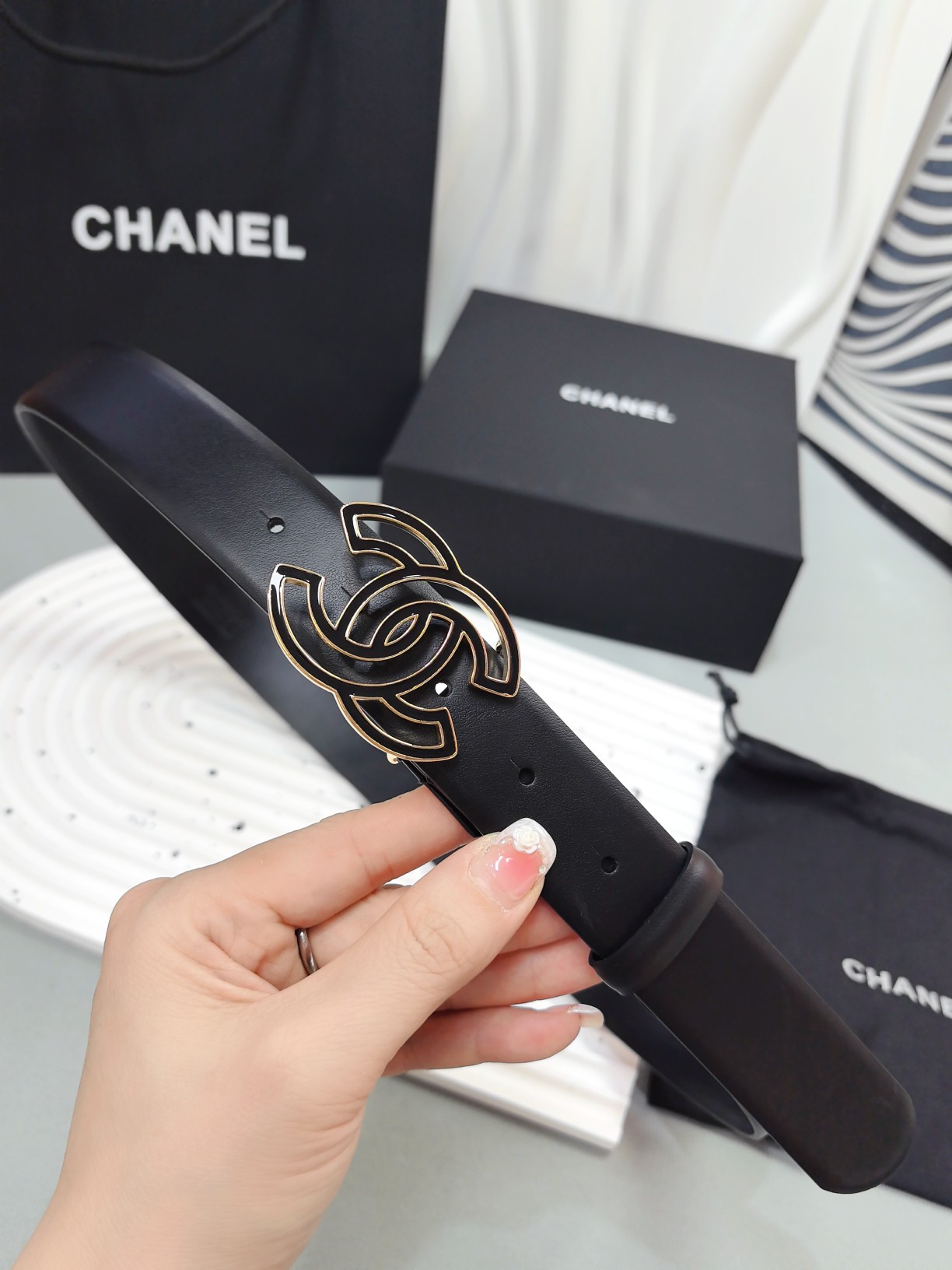 Chanel Female Basic Belt Cow Leather