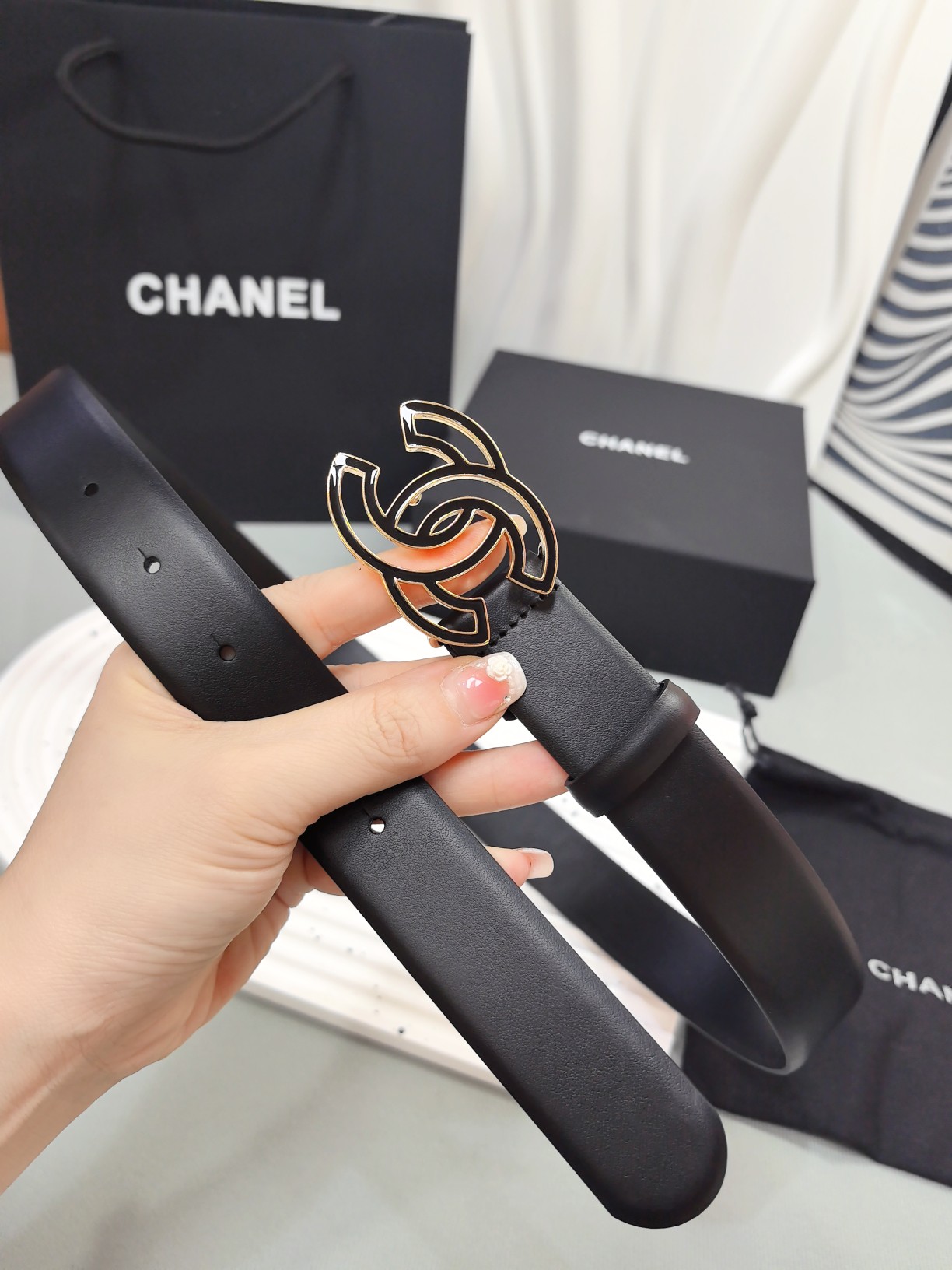 Chanel Female Basic Belt Cow Leather