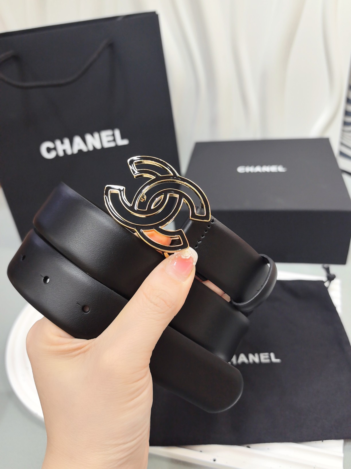 Chanel Female Basic Belt Cow Leather