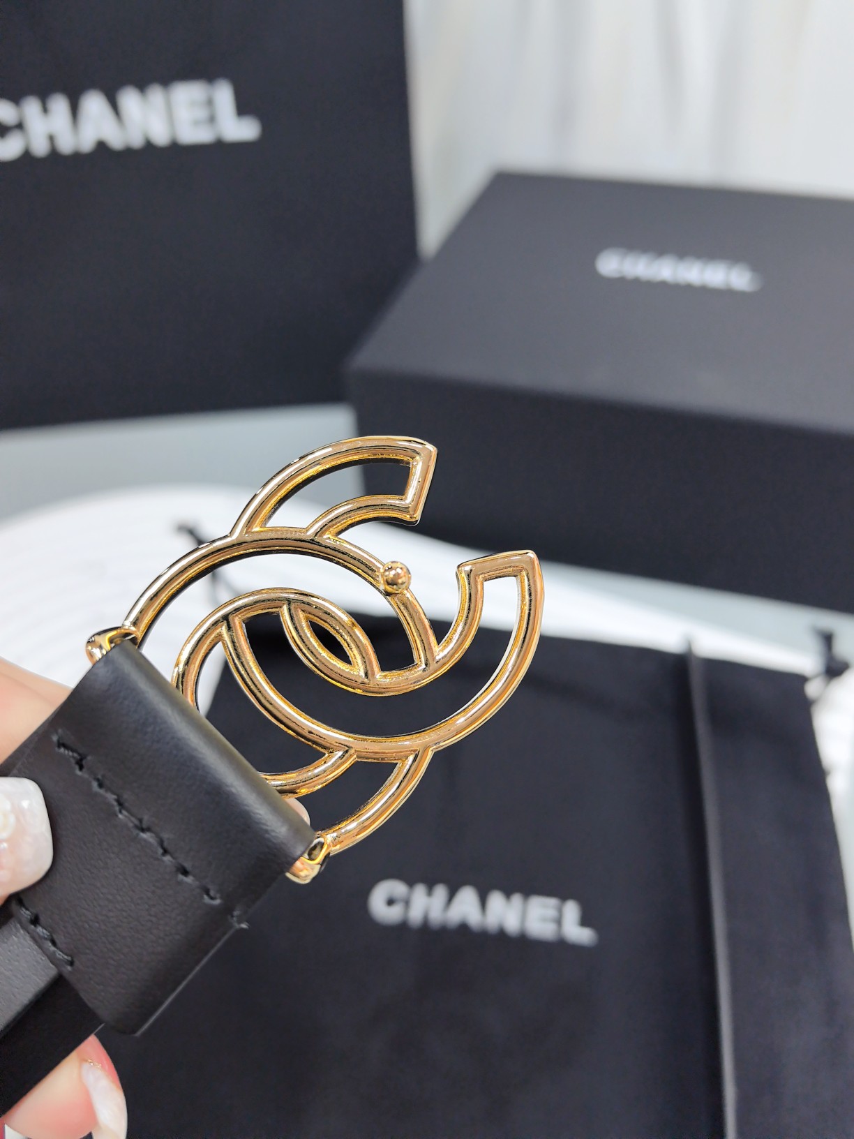 Chanel Female Basic Belt Cow Leather