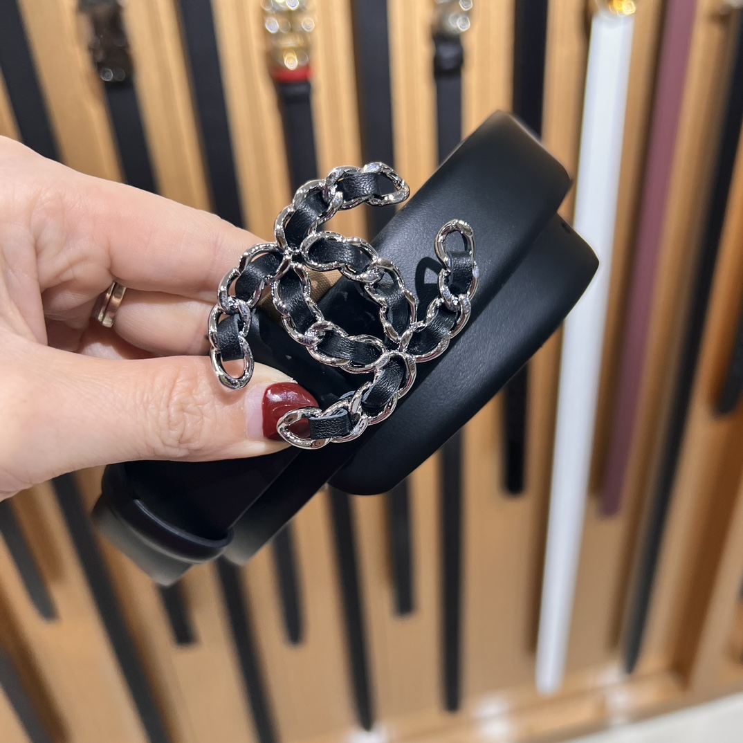 Chanel Female Basic Belt Cow Leather