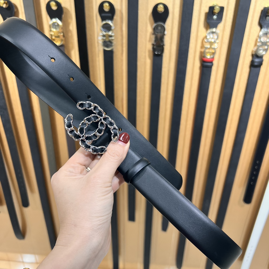 Chanel Female Basic Belt Cow Leather