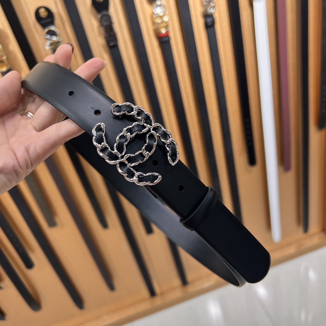 Chanel Female Basic Belt Cow Leather