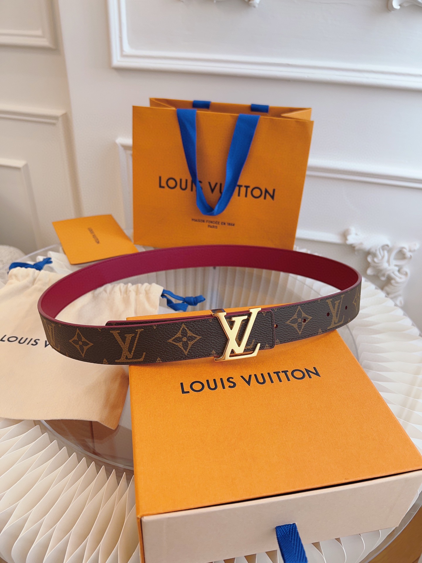 Louis Vuitton Female Basic Belt Canvas M-l