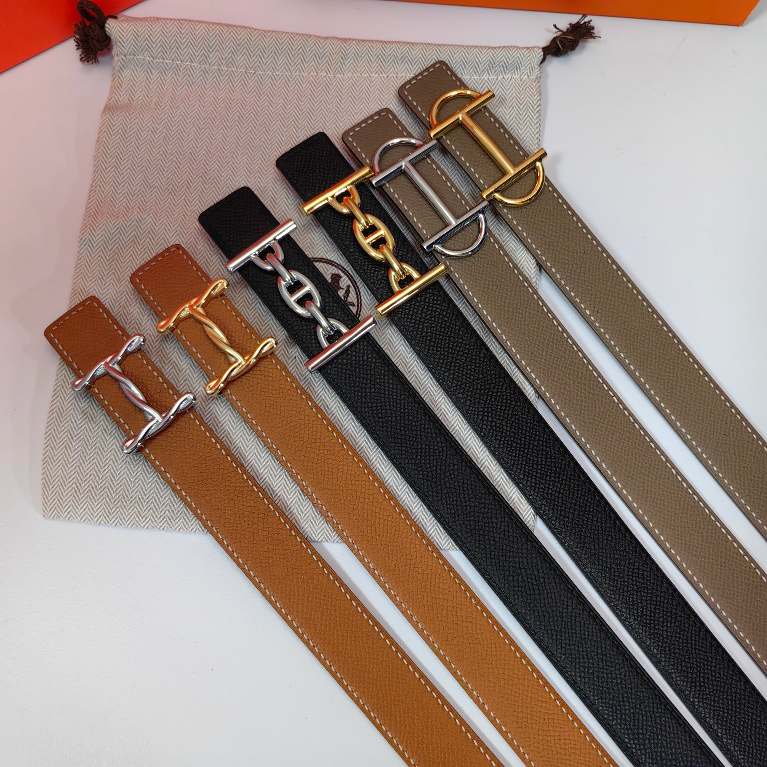 Hermès Female Basic Belt Cow Leather M