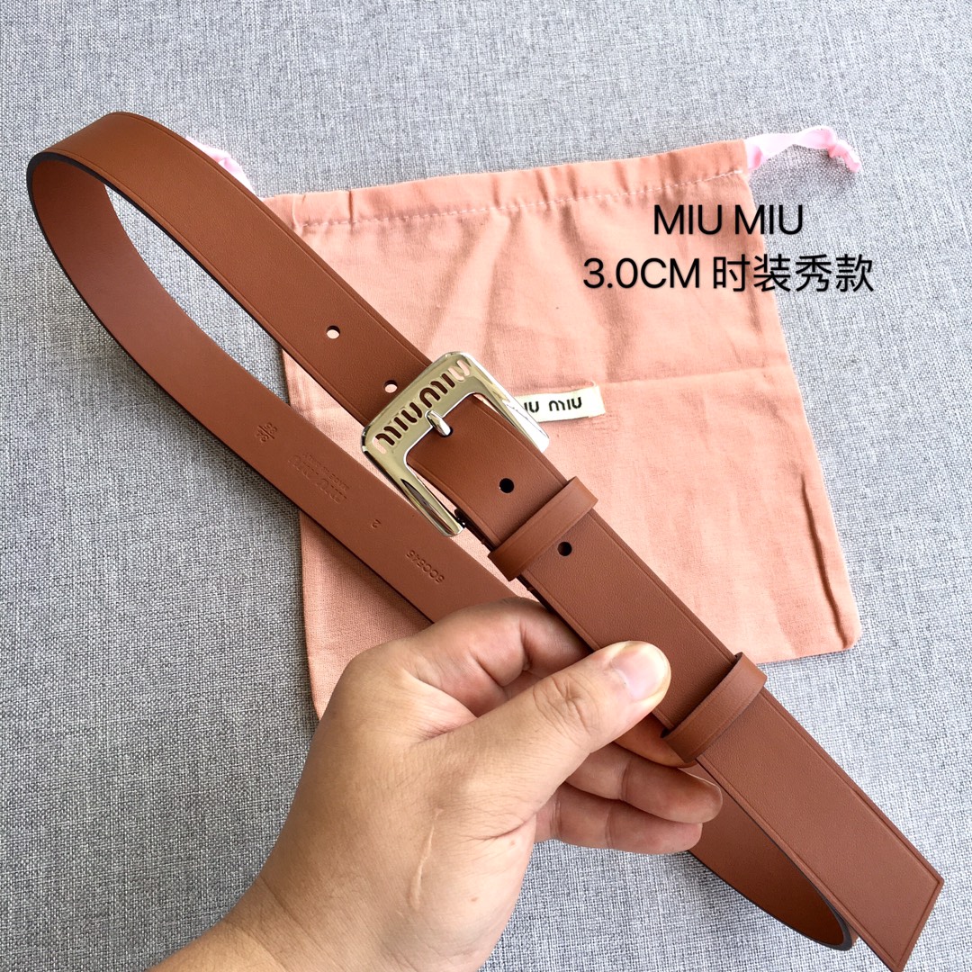 Miu Miu Female Basic Belt M