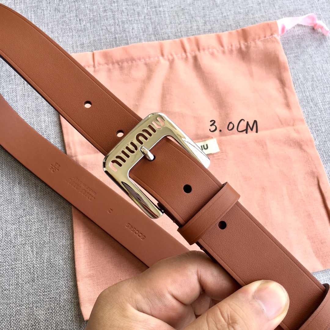 Miu Miu Female Basic Belt M