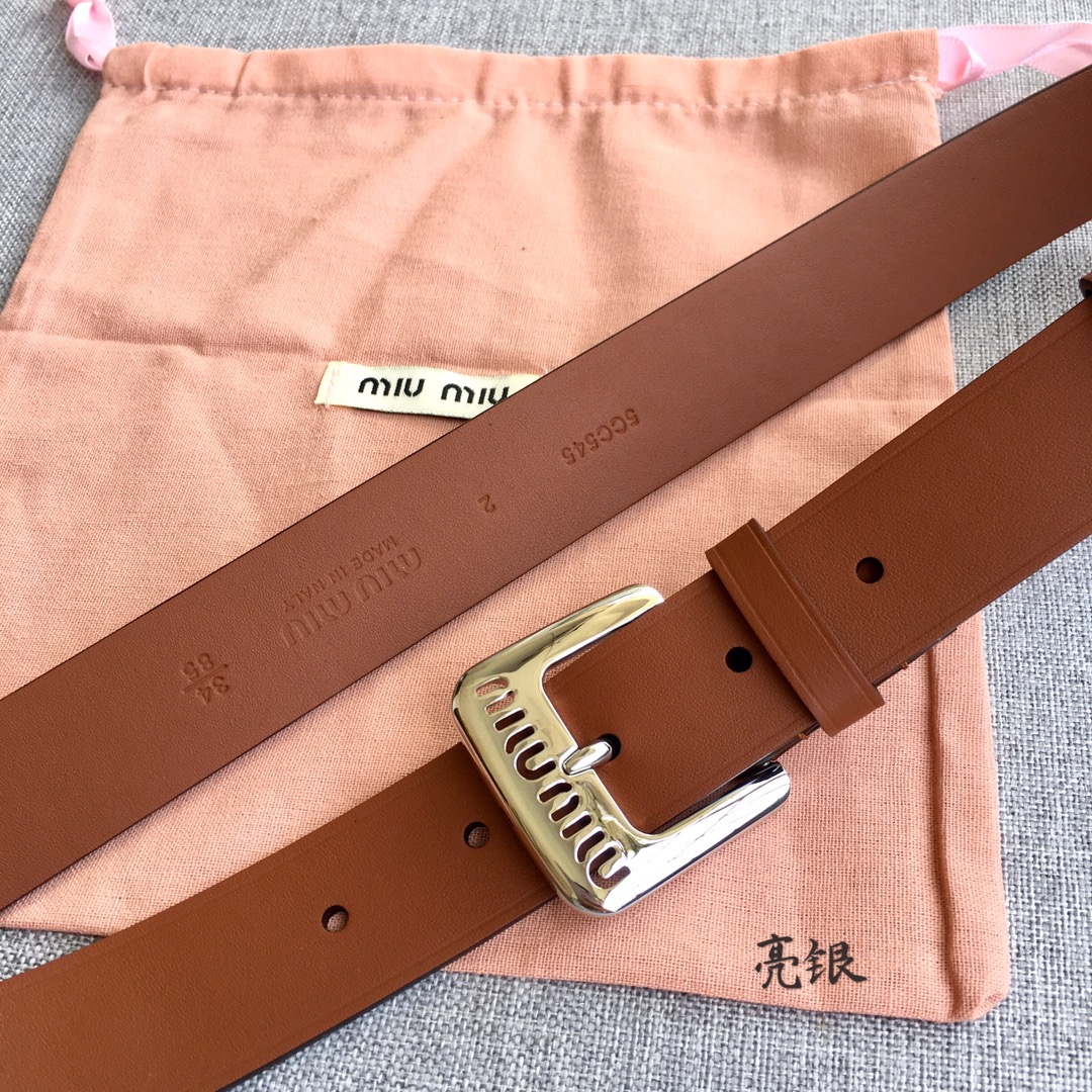 Miu Miu Female Basic Belt M