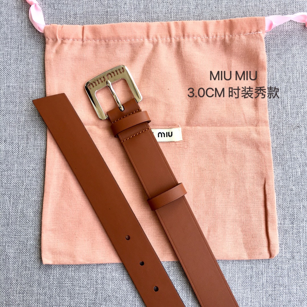 Miu Miu Female Basic Belt M