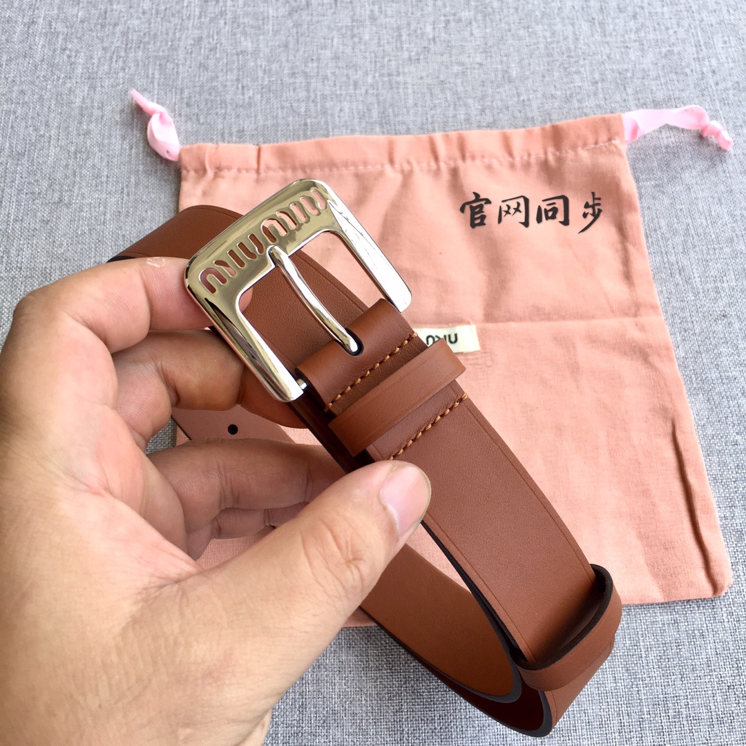 Miu Miu Female Basic Belt M