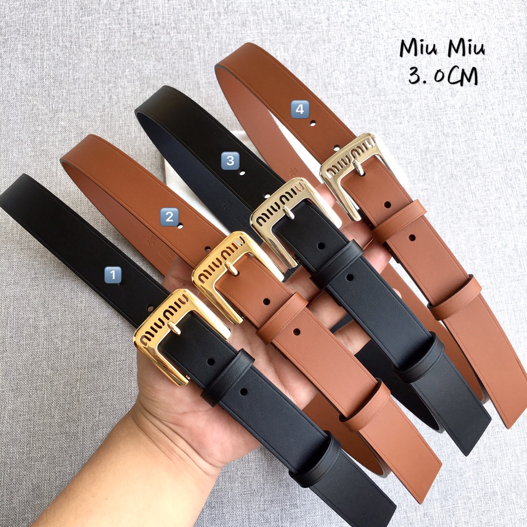 Miu Miu Female Basic Belt M