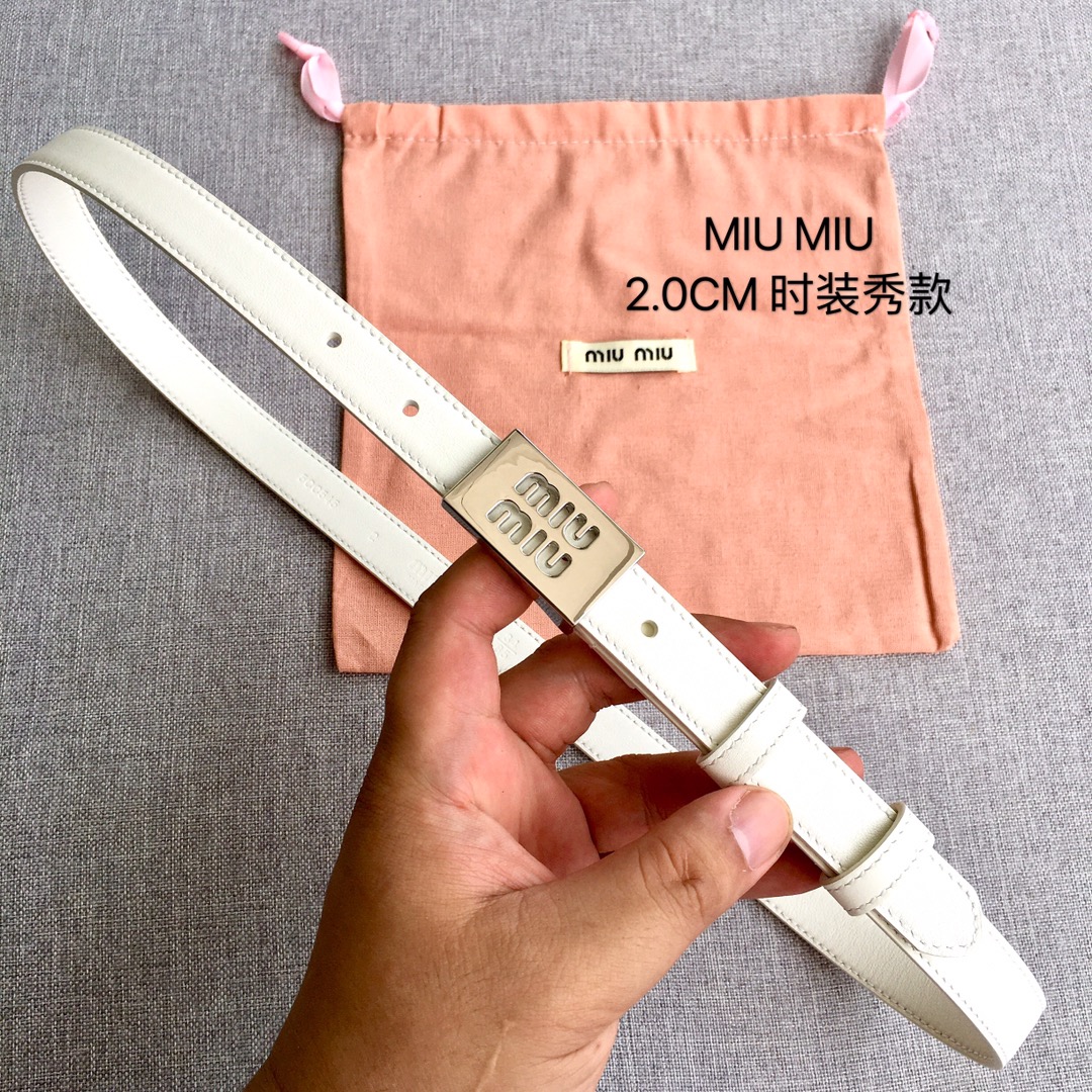 Miu Miu Female Basic Belt M
