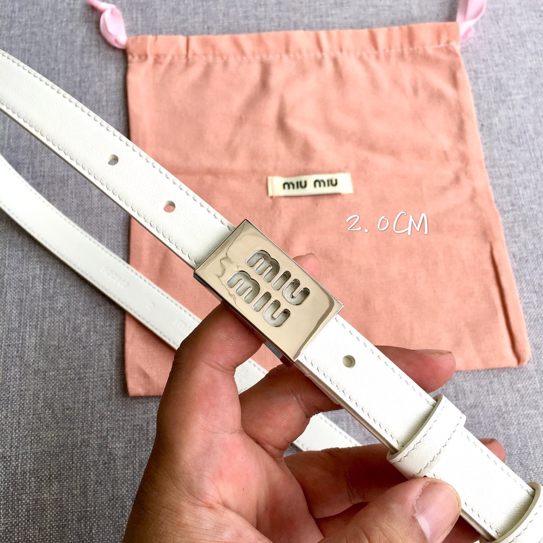 Miu Miu Female Basic Belt M