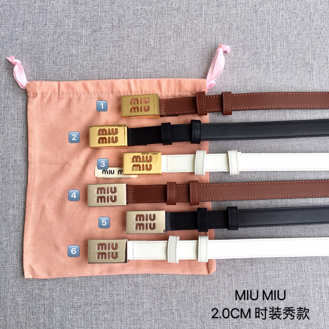 Miu Miu Female Basic Belt M