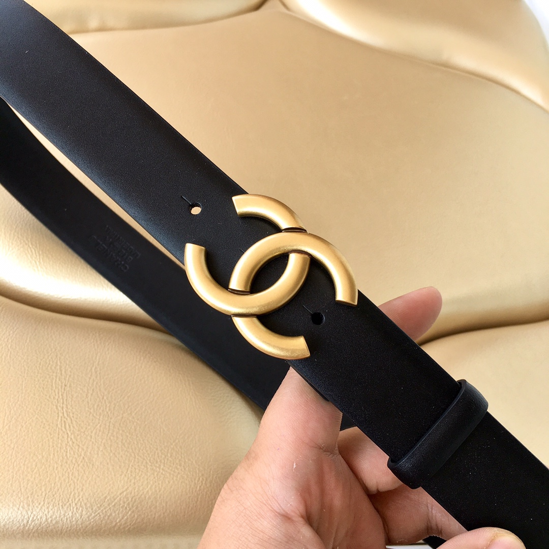 Chanel Female Leather Belt Cow Leather 0mm