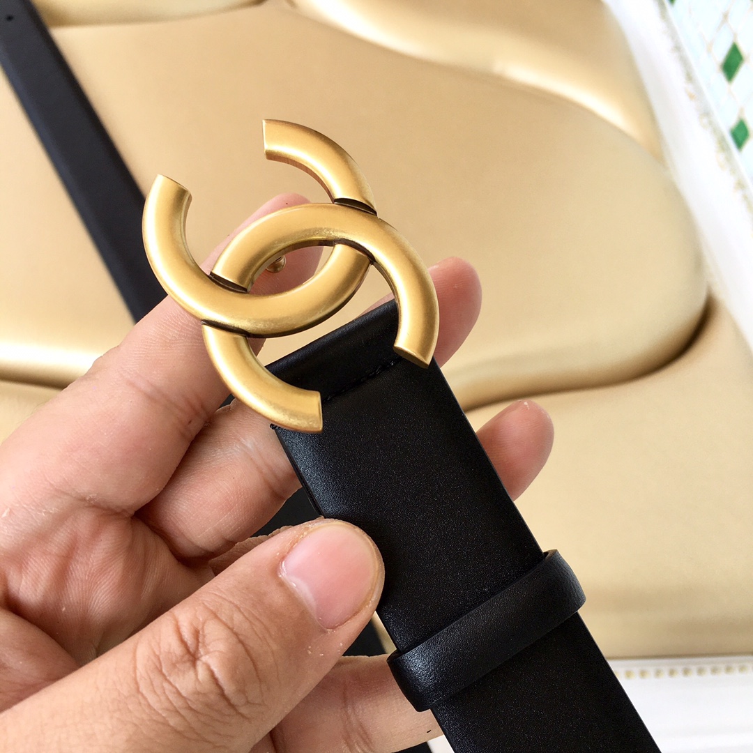 Chanel Female Leather Belt Cow Leather 0mm