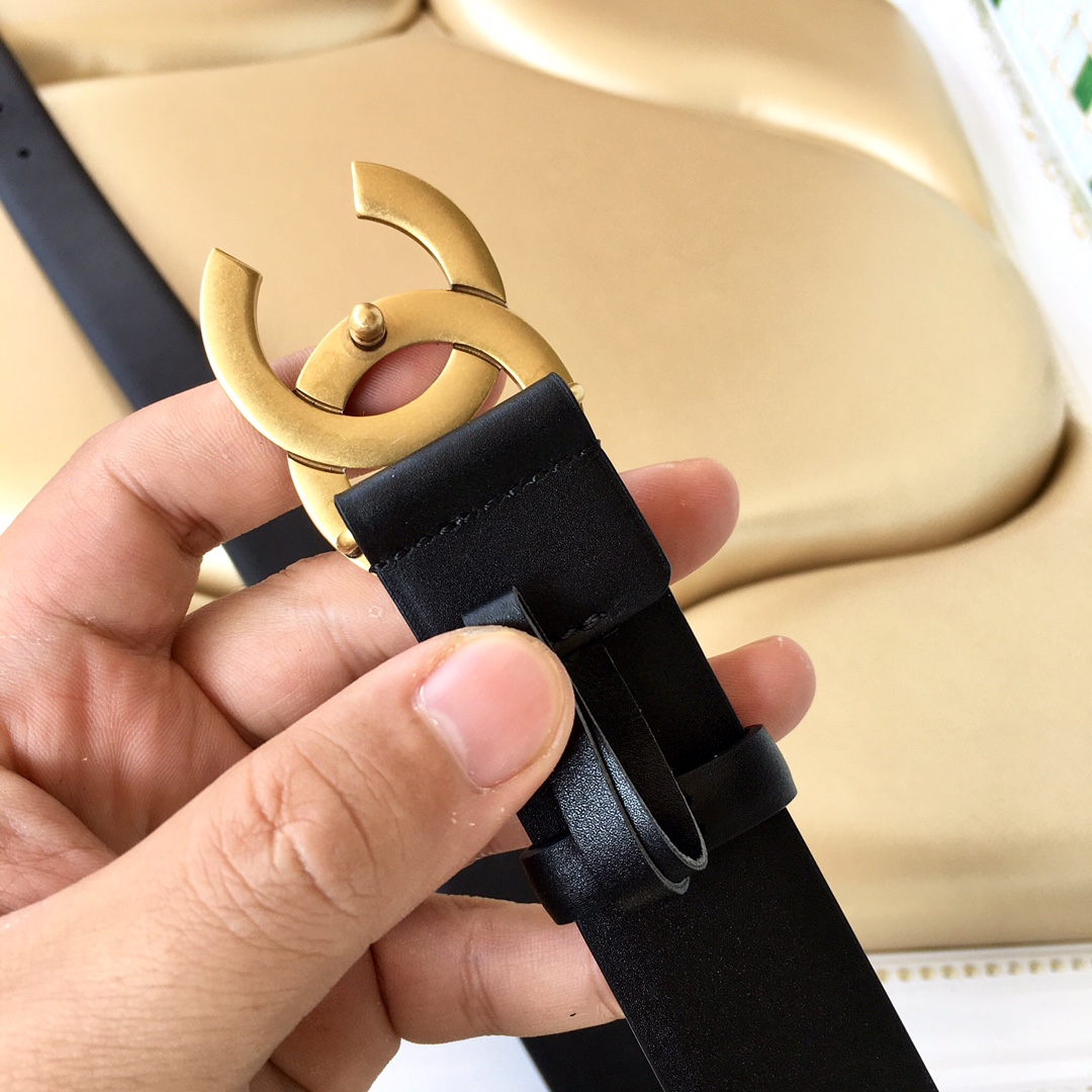 Chanel Female Leather Belt Cow Leather 0mm