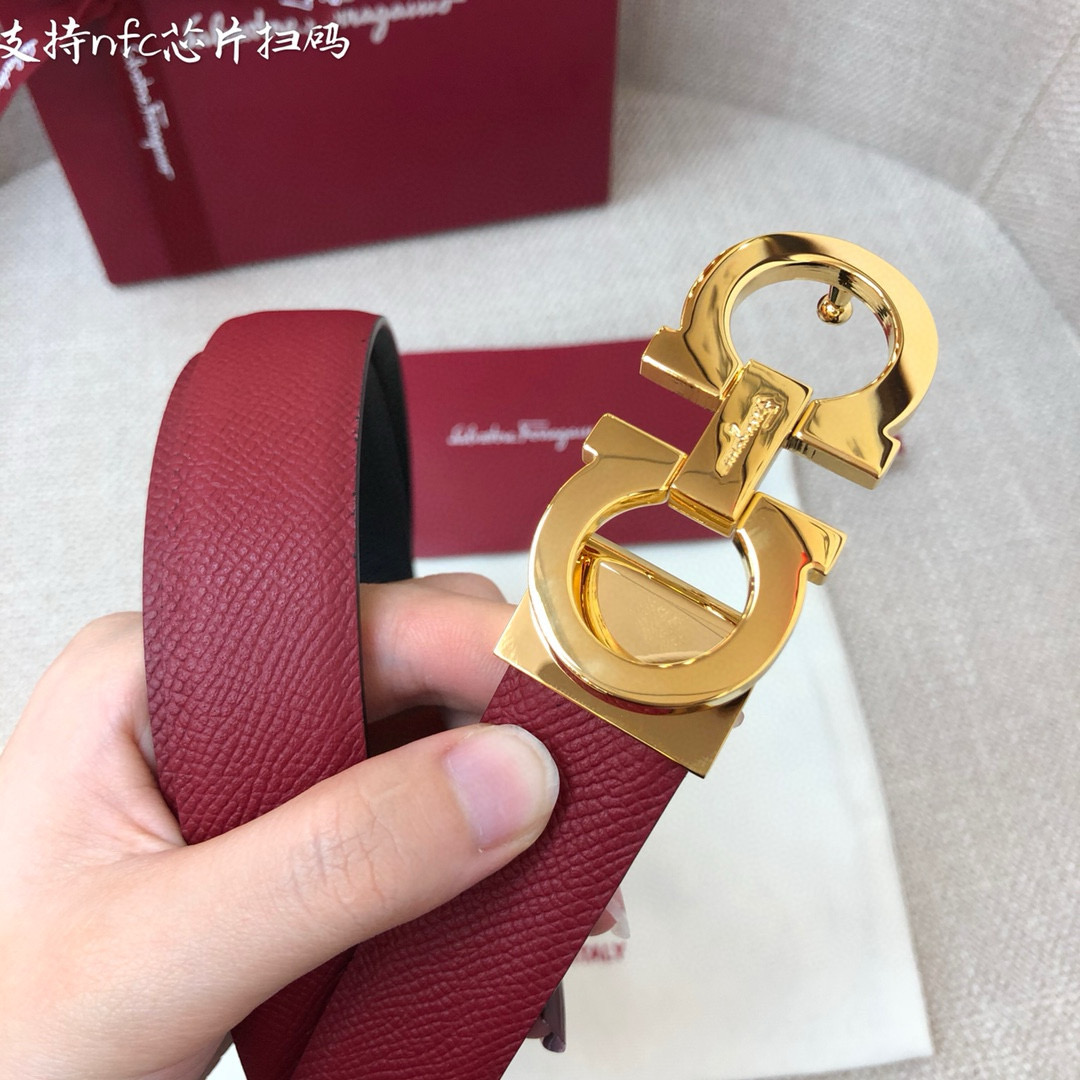 Salvatore Ferragamo Female Basic Belt Cow Leather 25mm-m