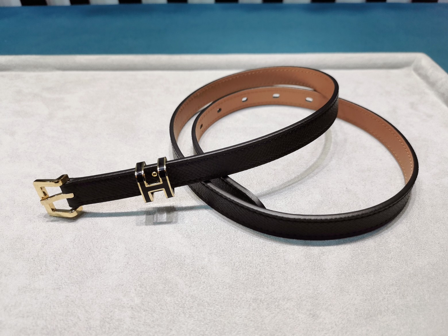 Hermès Female Leather Belt Cow Leather S-m