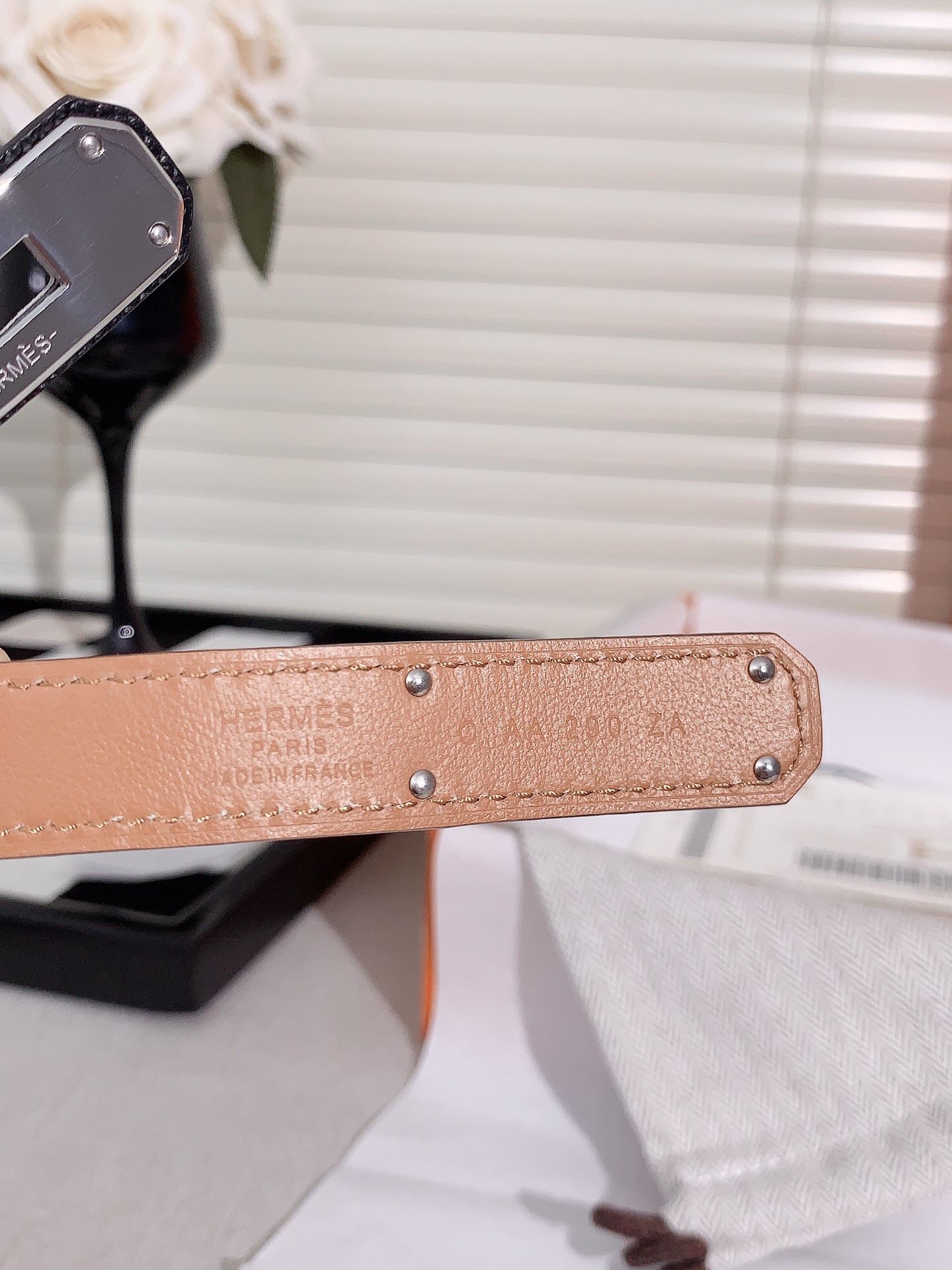 Hermès Female Leather Belt Cow Leather S-m-l