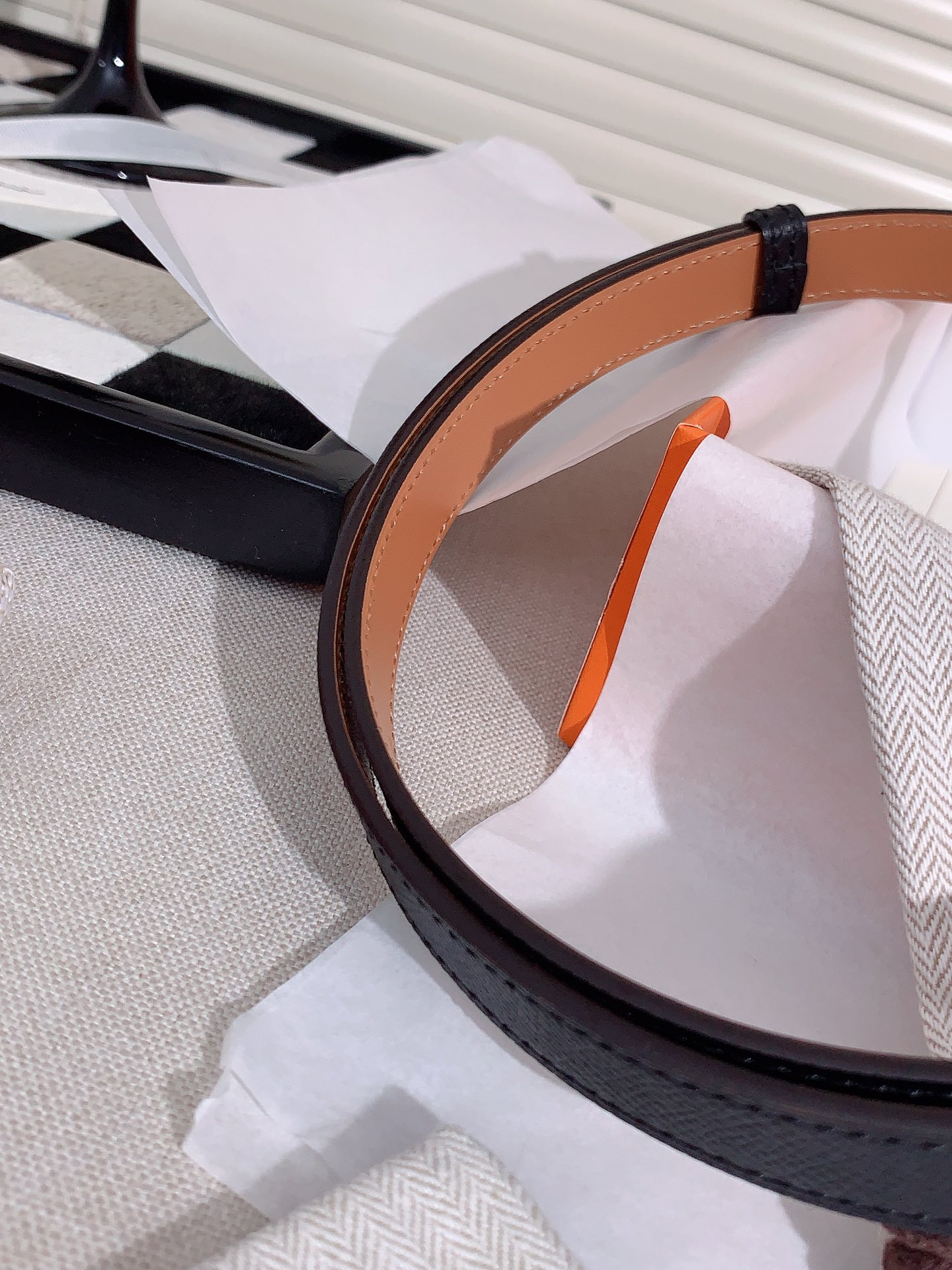 Hermès Female Leather Belt Cow Leather S-m-l