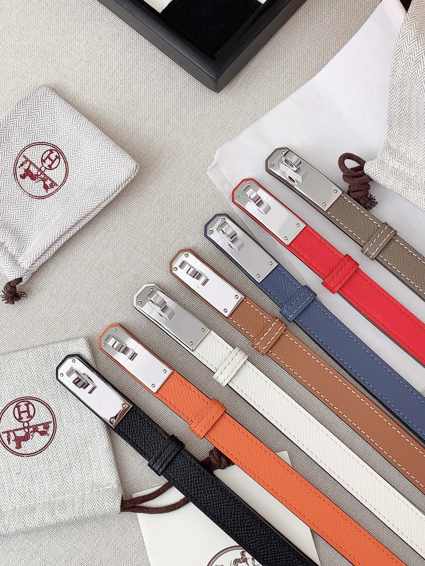 Hermès Female Leather Belt Cow Leather S-m-l