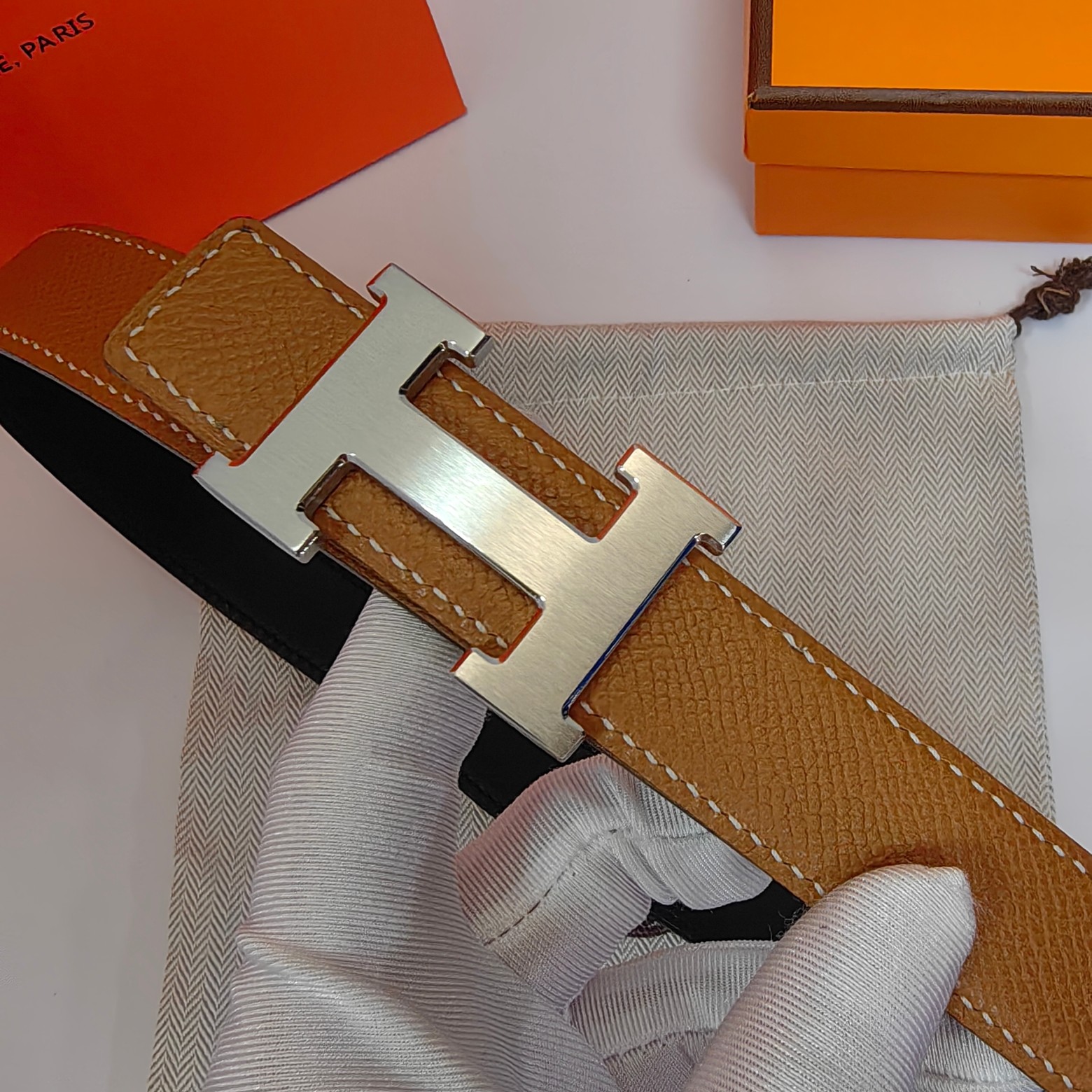 Hermès Female Basic Belt Cow Leather M