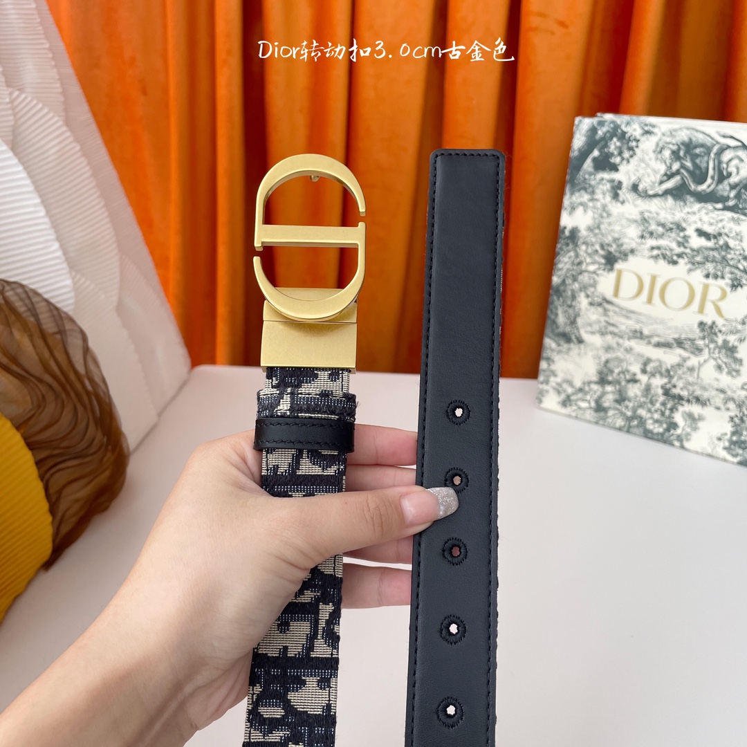 Dior Female Leather Belt Cow Leather M