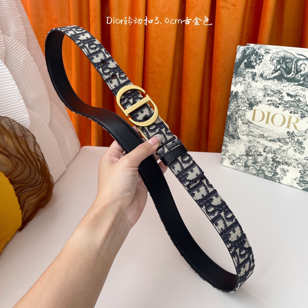 Dior Female Leather Belt Cow Leather M