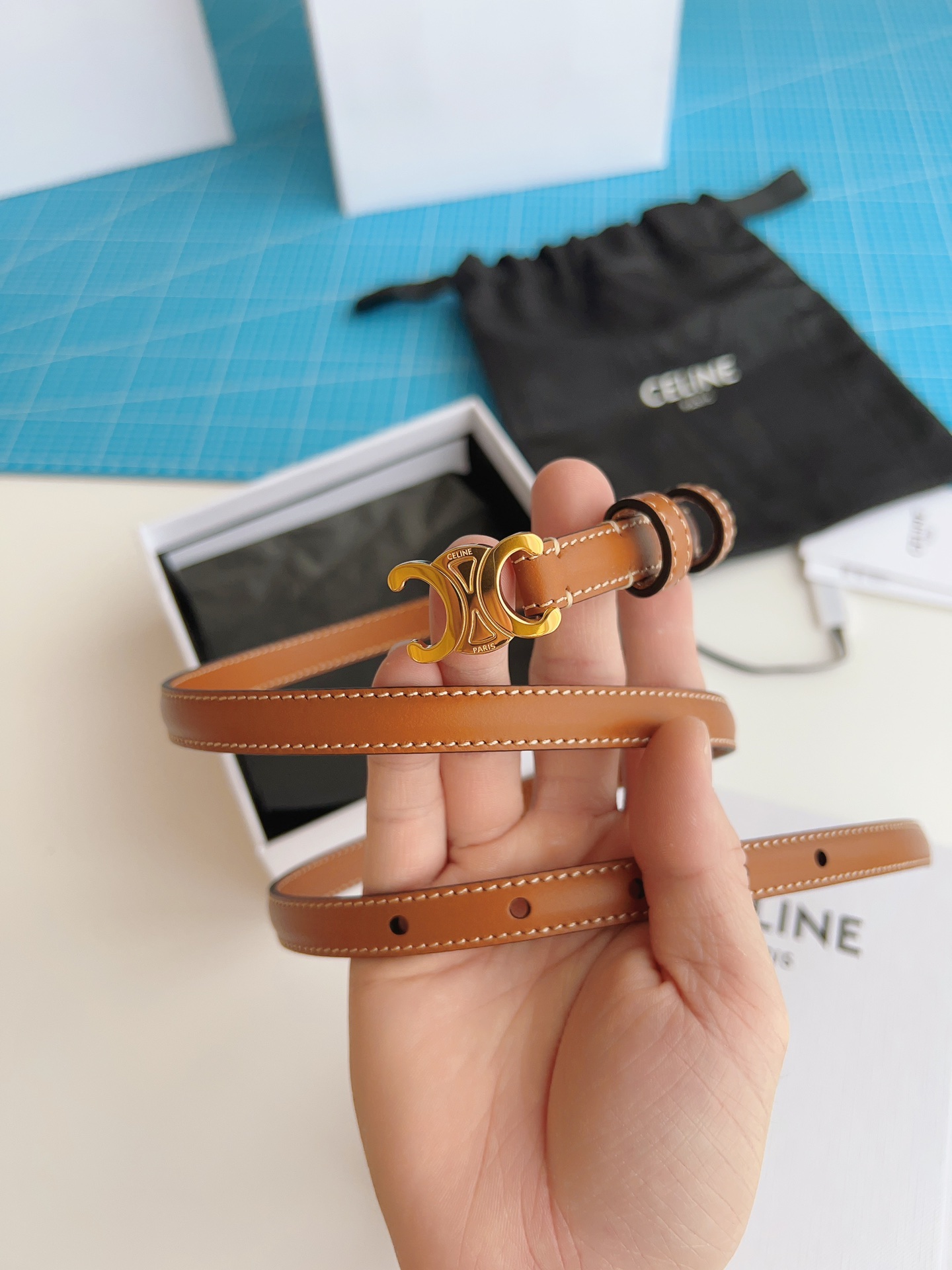 Celine Female Basic Belt Brown M-l