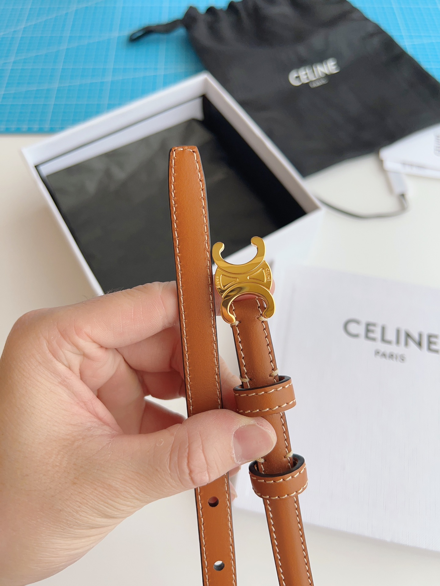 Celine Female Basic Belt Brown M-l